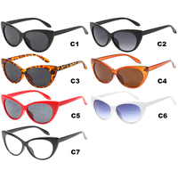 Lunettes de soleil œil de chat pour femmes, tendance, pas chères, vente en gros, classiques, populaires, en plastique