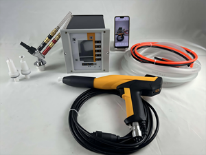 Unité de machine de revêtement de poudre de laboratoire de tension réglable chaude avec <span class=keywords><strong>pistolet</strong></span> à poudre <span class=keywords><strong>pistolet</strong></span> de pulvérisation Portable pour jantes automobiles - Product Image 2