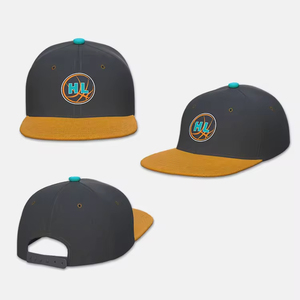 Casquettes de sport personnalisées populaires à l'étranger, design de logo d'équipe, casquette snapback à visière plate, casquettes de basket-ball et de baseball en gros - Product Image 1
