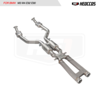 Pour BMW E90 E92 E93 M3 4.0L – Tuyau d'échappement intermédiaire en acier inoxydable professionnel en forme de X, Plug and Play, haut débit, poli miroir