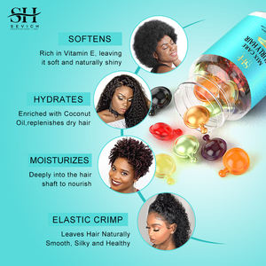 カスタマイズされた有機育毛オイルビタミンC/Eアルガンオイル修理損傷した髪超滑らかなヘアオイルカプセル - Product Image 4