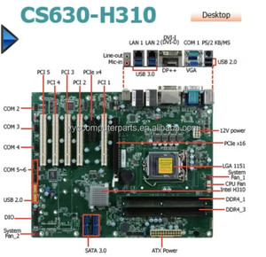 CS630-Q370 100% โอเคเมนบอร์ด IPC แบบฝังดั้งเดิมเมนบอร์ด ATX เมนบอร์ดอุตสาหกรรม5 * PCI 6 * COM 2 * LAN พร้อมแรม8th 9th CS6ซีพียู LGA1151 - Product Image 3