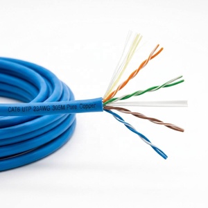 <span class=keywords><strong>สาย</strong></span>เคเบิลอีเธอร์เน็ต ST Cables HSFV-6 <span class=keywords><strong>CAT6</strong></span> UTP ความยาว 305 ม./ม้วน ตัวนำทองแดงแบบตีเกลียวขนาด 0.57 มม. <span class=keywords><strong>สาย</strong></span>เคเบิลเครือข่ายความเร็วสูงแบบไม่มีฉนวนหุ้ม 8 - Product Image 1