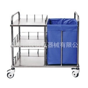 Carrito de Enfermería de Acero Inoxidable, 960x550x900mm, 4 Ruedas, Carrito de Almacenamiento Médico para Hospital - Product Image 5