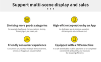 Haha Vending Smart Open-Front Design Paiement sans contact Reconnaissance visuelle Distributeur automatique AI 542 pro
