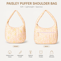 Sac à bandoulière matelassé personnalisé avec logo pour femme, grand sac fourre-tout imprimé floral, sac à main bandoulière grande capacité, usine OEM ODM