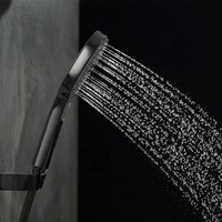 Ensemble de robinets mitigeurs de douche muraux, de luxe, pour salle de bains, trois fonctions, pour montage mural, haute qualité