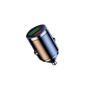 Car Charger Mini Cigarette Lighter <b>Adapter</b> 12-24V Dual USB Fast Charging PD Output 240W For Vehicle Use - Product Image 1