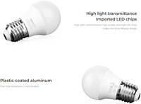 Ampoule LED sans fil RF 2,4G FUT111 AC100~240V 4W double blanc 2700-6500K pour la décoration