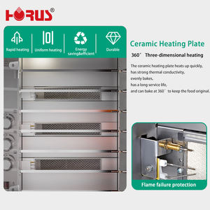 Horus 6Rod 8Rod Máquina de parrilla de asador de pollo rotativa automática comercial Equipo de restaurante de hotel - Product Image 5