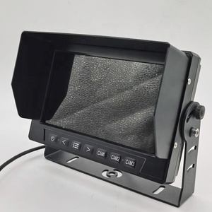 Oem phổ <span class=keywords><strong>7</strong></span> <span class=keywords><strong>inch</strong></span> màn hình không thấm nước AHD 2CH chia màn hình với 1080P xe buýt đảo ngược tầm nhìn ban đêm máy ảnh cho xe tải 24V gặt đập - Product Image 5
