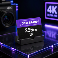 Kartu TF 256GB U3 4K Siap untuk Drone, Kamera Aksi, Perekaman Video, Media dengan Kecepatan Tulis 4K yang Cepat