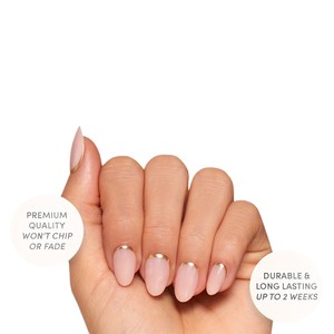 30 Pcs Clous à Presser Glamnetic-Goal Digger | Ongles Ronds Courts, Semi-Transparents et Brillants - Product Image 5
