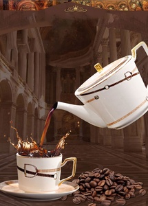 Hot Sale 15 Pieces European Royals Living Room Home Decor Porcelain Coffee and <b>Tea</b> Set - Product Image 2