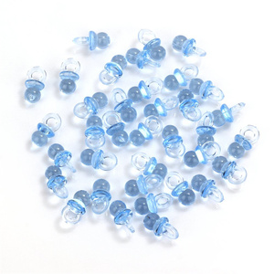 Mini chupete azul rosa, chupetes acrílicos, chupetes de plástico de cristal, confeti disperso para decoraciones de fiesta de Baby Shower - Product Image 3