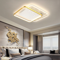 Plafonnier LED moderne avec couvercle en acrylique et structure en fer pour chambre à coucher, salon, couloir, balcon et bureau