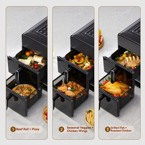 <span class=keywords><strong>Freidora</strong></span> de Aire 100% Metálica de 14L, Cocina Saludable y No Tóxica, Diseño de Doble Capa, Gran Capacidad - Product Image 3