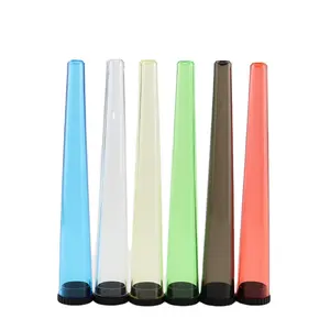 Оптовая продажа, пластиковая углеродная нанотрубка 110 мм, индивидуальные цвета, детская устойчивая трубка для упаковки сигар