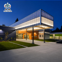 Bâtiment commercial préfabriqué en acier à plusieurs étages, homologué pour bureaux, appartements et écoles