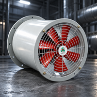 Ventilateurs axiaux industriels robustes, ventilateurs de conduit tubeaxiaux, boîtier en acier galvanisé pour les acheteurs MEP et OEM