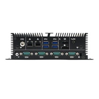 Mini-ordinateur industriel basse consommation Linux embarqué sans ventilateur double réseau multi-série portable