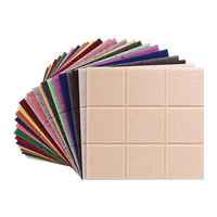 Panneaux acoustiques modernes en polyester insonorisant avec NRC 1.0, taille 30x30cm, diverses couleurs pour murs de cinéma maison et de bureau