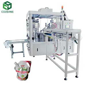 Automatic Stand-up Pouch Fruit Jam Tomato Paste Honey Sachet Filling Capping Packaging Machine