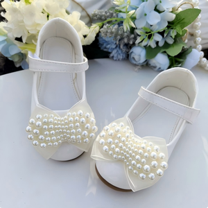 Nuovi Sandali Estivi per Bambine con Decorazioni di Perle, Punta Aperta, Suola in Gomma, Morbidi e Antiscivolo, <span class=keywords><strong>Scarpe</strong></span> da Principessa per Feste e Matrimoni - Product Image 4