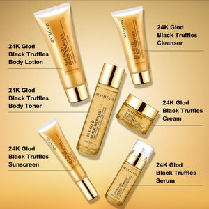 Kit de Productos para el Cuidado de la Piel de Marca Privada, Sérum Hidratante y Nutritivo, Set de 6 Piezas con Oro de 24k y Trufas Negras - Product Image 4