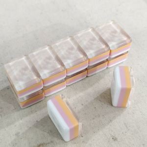 Juego Completo de 160 Fichas de Mahjong Americanas Azul Marino de 4 Capas, Acrílico de Lujo Grabado - Product Image 4