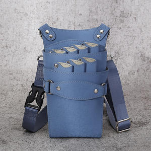Sac à outils de <span class=keywords><strong>coiffeur</strong></span> en cuir avec 7 poches Fermeture à boucle Modèle de marque OEM Vente en gros disponible Personnalisation ODM/OEM - Product Image 4