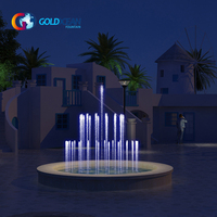 Mini fontaine portable à production rapide, décoration ronde, mini fontaine musicale pour la maison, le jardin, le parc, le centre commercial