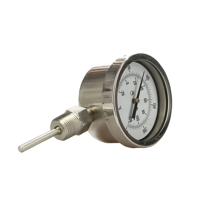 Bimetallic Industrial Thermometers With Radial Connections