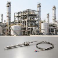 Capteur de température RTD industriel en acier inoxydable HY WZPM2-001 IP65 USB, résolution 0,1, sonde de 1 m, champ de vision à 360°, OEM/ODM pris en charge