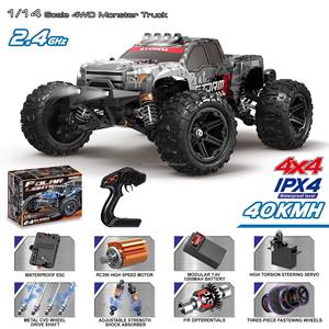 Camion monstre RC 4x4 tout-terrain haute vitesse à moteur brushless à l'échelle 1:14, <span class=keywords><strong>voiture</strong></span> télécommandée électrique de qualité hobby - Product Image 6