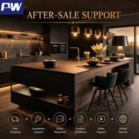 Gabinete de Cocina Modular de Madera Contrachapada Resistente al Agua para Muebles de Cocina de Apartamentos Modernos con Servicio de Soporte OEM ODM