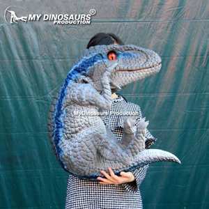 My Dino Professional China Decoraciones hechas en fábrica Baby-Velociraptor Hand Puppet - Product Image 5