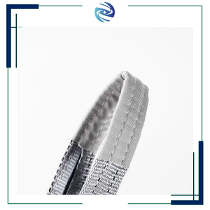 CE certificata 4T 5M Flat Heavy Duty industriale imbracatura 4T grigio doppio anello Eye Lifting sartiame garanzia di 1 anno - Product Image 3