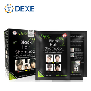 DEXE Shampoo Colorante Nero Professionale <span class=keywords><strong>Senza</strong></span> <span class=keywords><strong>Ammoniaca</strong></span> e PPD in Crema per Uomini e Donne Uso Domestico - Product Image 1