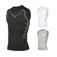 T-shirt de compression personnalisé pour homme – Élastique, séchage rapide, course à pied, basketball, sous-vêtement technique, fitness, collant de sport