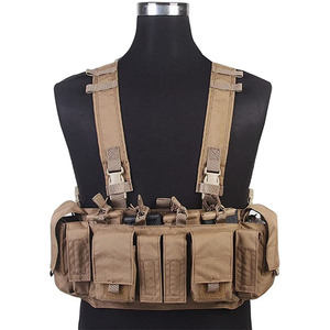 Chaleco de pecho de entrenamiento táctico CXXM Chaleco de pecho de reconocimiento Chaleco de <span class=keywords><strong>seguridad</strong></span> de equipo deportivo ligero a prueba de puñaladas - Product Image 2
