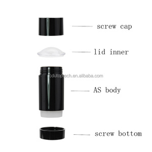 Desodorante de plástico negro mate recargable de 30ml personalizado y fragancia <span class=keywords><strong>antitranspirante</strong></span> desodorante cosmético contenedor en barra - Product Image 2