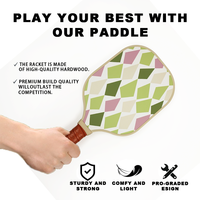 Raquettes de pickleball en fibre de verre, ensemble de 2 raquettes et 4 balles de pickleball, sac portable pour débutants, sports d'intérieur et d'extérieur