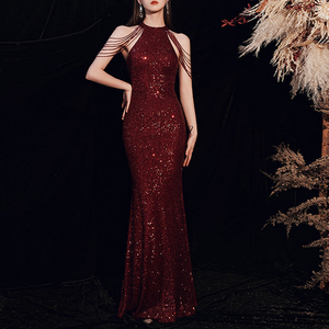 2025 elegante <span class=keywords><strong>abito</strong></span> da sera monospalla di lusso da <span class=keywords><strong>donna</strong></span> <span class=keywords><strong>abito</strong></span> formale da <span class=keywords><strong>donna</strong></span> <span class=keywords><strong>con</strong></span> orlo a balza - Product Image 4
