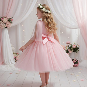 Elegante stile del fiore gril Dei Bambini del <span class=keywords><strong>vestito</strong></span> da sposa <span class=keywords><strong>festa</strong></span> <span class=keywords><strong>di</strong></span> <span class=keywords><strong>laurea</strong></span> <span class=keywords><strong>vestito</strong></span> bello del bambino della ragazza <span class=keywords><strong>di</strong></span> compleanno <span class=keywords><strong>vestito</strong></span> per 3YRS - Product Image 6