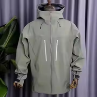 Blouson Bomber Unisexe Haut de Gamme Trilaminé Imperméable Respirant Coupe-Vent Doux Hiver avec Fermeture Éclair pour Randonnée et Activités de Plein Air