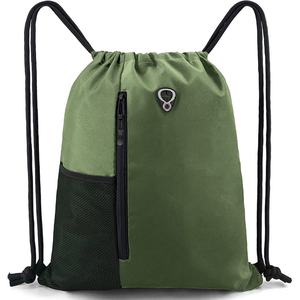 <b>Drawstring</b> <b>Backpack</b> with Zipper Custom logo for Unisex Men and Women Gym Sport <b>Backpacks</b> - Product Image 3