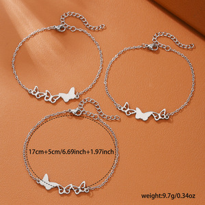 Collar de mariposa de acero inoxidable para mamá, diseño hueco elegante, regalo, joyería, accesorio de moda para mujer - Product Image 4