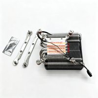 Refroidisseur de processeur 130W avec 4 caloducs en cuivre et ailettes en aluminium, avec ventilateur, compatible LGA 1700 1200 115X AM4 ITX, profil bas, OEM ODM, usine ISO, MOQ 1 pièce