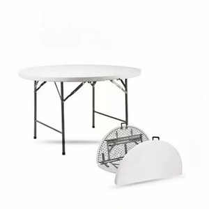 Mesa Plegable Redonda de Plástico Tradicional para Exteriores y Hospitales, Gran Venta - Product Image 6